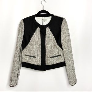 Ava & Aiden Black White Tweed Jacket